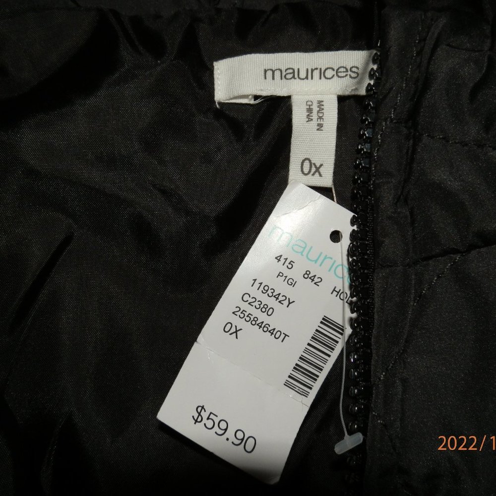 NWT MAURICES (0X) BUFFALO PLAID VEST - Picture 2 of 4